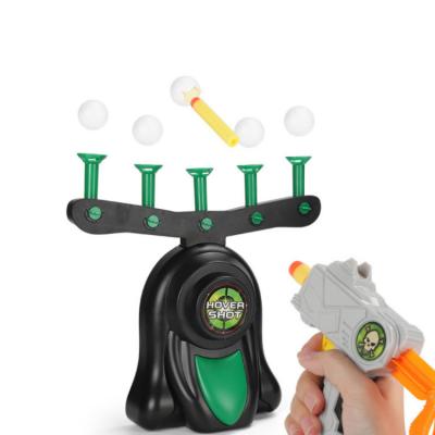 China Toy Hot Selling Plastic Electronic Flying Ball Shooting Game Hover Target Shooting Electric Floating Game With Soft Ball Gun Kids Toy for sale