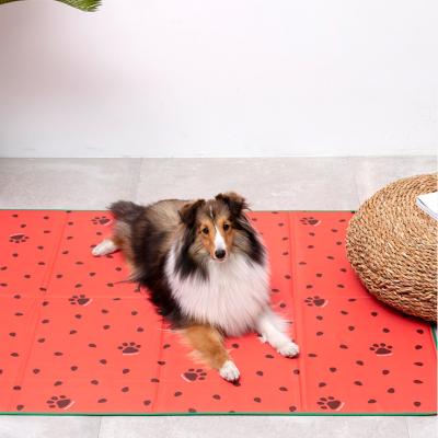 China Soft Dog Bed Pad Sleep Cooling Pet Gel Cooling Pad for sale