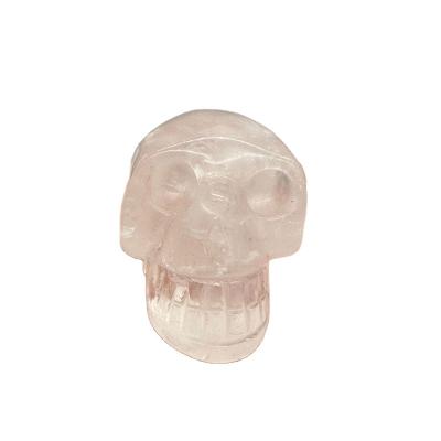 China Europe High Quality Hand Carved Natural Clear Quartz Healing Crystal Skulls Crafts For Sale for sale