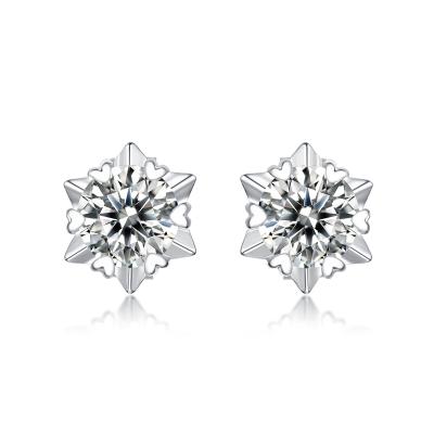 China Classic Geometric Heart Cut Created Moissanite Designer Earrings For Wedding for sale