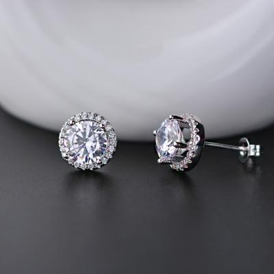 China Other group inlaid diamond earrings s925 high carbon sterling silver jewelry earrings set hot sale fashion and stylish for sale