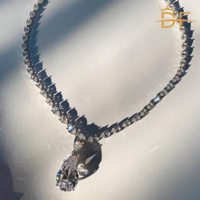 China High Carbon Luxury Large Water Drop Necklace FASHIONABLE Silver Sterling Diamond Pendant One Piece on behalf of Foreign Trade Europe and for sale