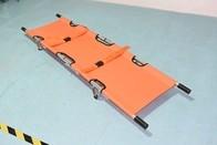 China Portable Medical Emergency Folding Stretcher With Heavy Duty Handle Carrying Case Te koop