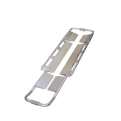 China 60mm Hospital Folding Scoop Stretcher Trolley Manual Power 180 Deg Adjustable for sale