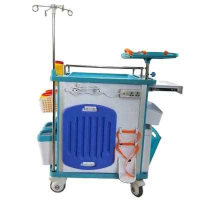 China Equipo durable 520M M de la carretilla del equipamiento médico de emergencia del carro del desplome en venta