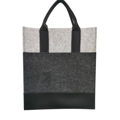 China Recyclable Wholesale Customized Reusable Hand Made Felt Tote Bag Eco - Friendly for sale