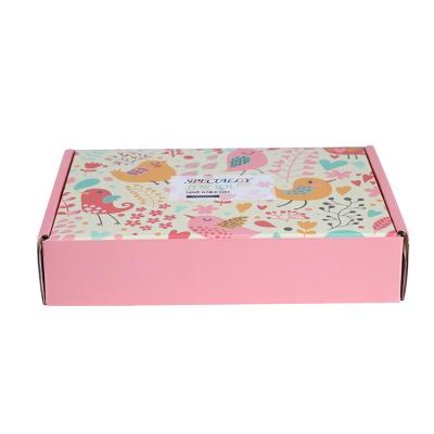 China Recycled Materials Custom Printing Recycled Kraft Paper Corrugated Packaging Cardboard Cosmetic Box For Shipping for sale