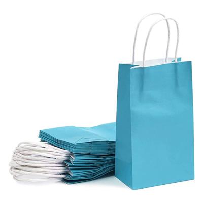 China Full Colors Recyclable Plain Kraft Paper Shopping Bags With Your Own Logo for sale