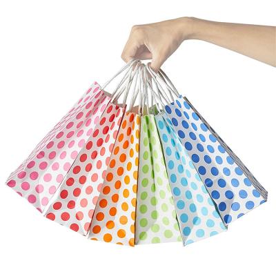 China Recyclable Reusable Easy Carry Custom Kraft Paper Gift Packaging Shopping Bag With Handle for sale