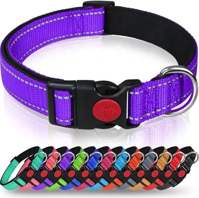 China Reflective Fashion Dog Collar Perro Designer Pet Collar Strap Walking Neck Collars for Dogs for sale