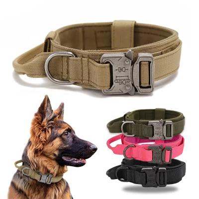 China Reflective New Adjustable Five-Speed Pet Collar Reflective Collar For Large Dogs Tactical Martingale Dog Collar for sale