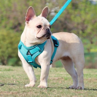 China Padded Pet Reflective Nylon Dog Harness Adjustable Dogs Puppy Vest Lead Walking Running for sale