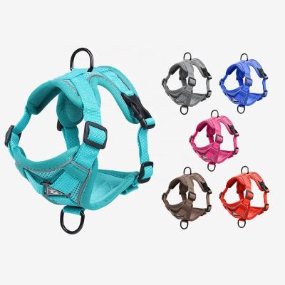 China Padded No Pull Dog Harness Reflective Mesh Breathable Pet Cat Puppy Walking Vest Padded for sale