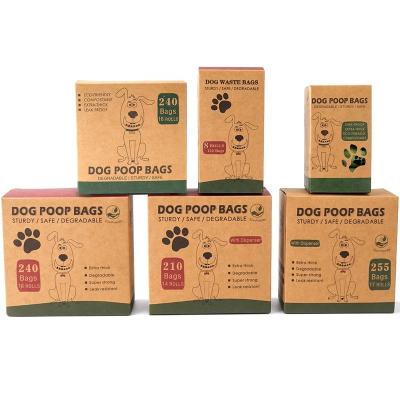 China Eco-Friendly Compostable Biodegradable Biodegradable Custom Dog Poop Bags Stocked Eco-Friendly Degradable Cornstarch Dog Poop Bags For Pet Poop for sale