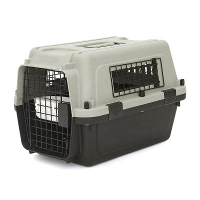 China Airline Stocked A.I.T.A Approved Plastic Pet Carrier Dog Crate For Moving for sale