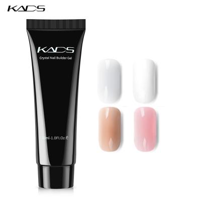 China KADS 30ml Nail Crystal UV Acrylic Finger Gel Nail Extension Gel Builder LED Fast Building Soak Off Extension Poly Nail Gel for sale