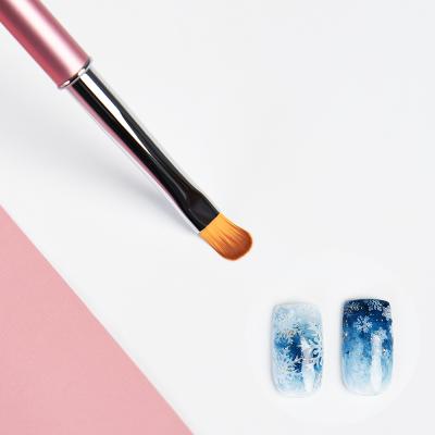 China Dual Head Gradient Effect Acrylic Nail Brush for Nail Art Painting Drawing Vivid Brush for sale