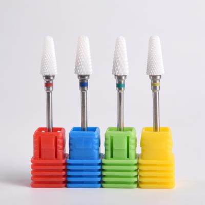 China Nail Bits For Electric Drill Umbrella Head Nail Files Manicure Milling Cutter Rotary Electric Ceramic Nail Grinding Drill Bits for sale