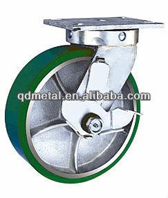 China Pu+iroon heavy duty 3 ton pu caster wheel made in china for sale