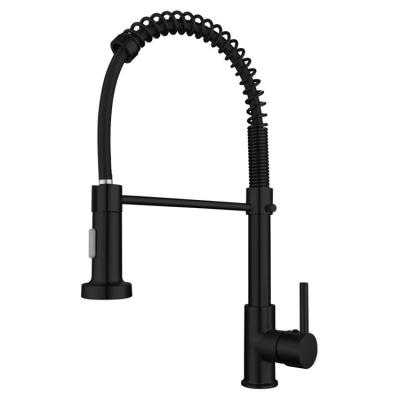 China Contemporary Cost Effective Wholesale High Sink Black Kitchen Faucet Pull Out for sale