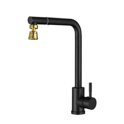 China Durable Matte Black Antique Brass Kitchen Faucet in Contemporary Professional Design for sale