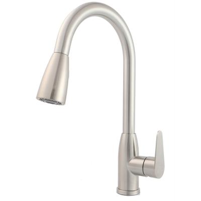 China Sense Faucets Pull Down Kitchen Faucet SUS304 Stainless Steel Hot And Cold Water Mix Pull Down To Pull Out Kitchen Faucet for sale