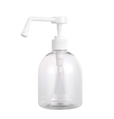 China Custom 28 Mm Spout White Hand Sanitizer Wash Dispenser Long Spill Non Screw Lotion Pump for sale