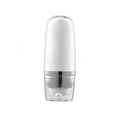 China Refillable Cosmetic Plastic Empty Acrylic Lotion Cream Bottle 30ML 50ML Airless Pump Bottle for sale