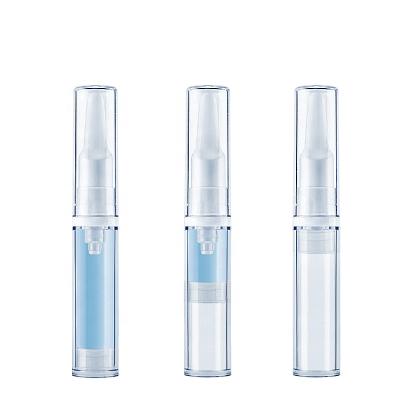 China Plastic Airless Refillable Refillable Bottles 5ml 10ml 15ml Cosmetic Packaging Empty Eye Cream Vacuum Pump Bottle for sale