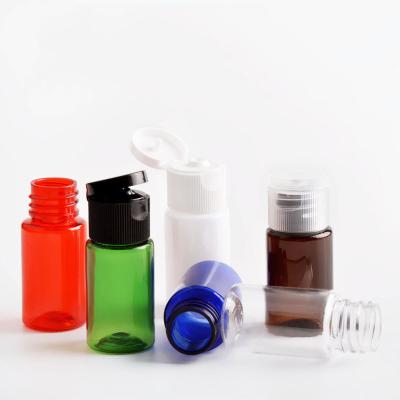 China Personal Colorful Skin Care Packaging 10ml Plastic Bottle With Flip Top Cap for sale