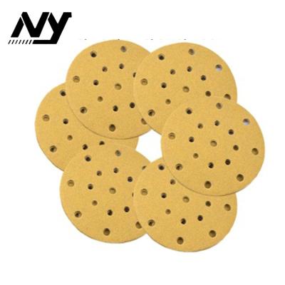 China Removing Paints 6inch 15holes Around Hook Loop Abrasive Sanding Disc For Wood Automotive Industry for sale