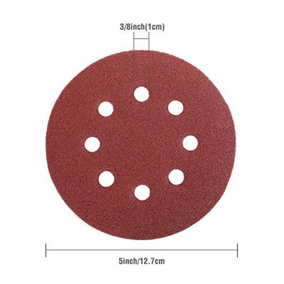 China Hard Customizable Quick Change Disc 150 Red Drywall Sanding Sanding Disc for sale