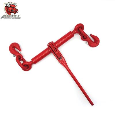 China Apply to US Type Ratchet Chain Towing Car Binder 5/16 Inch - 3/8 Inch Load Alloy Steel Drop Forged Ratchet Type Binder for sale