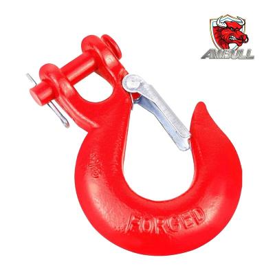 China Heavy Duty Heavy Industry Grade 70 Forged Steel Slipper Winch Hook Clevis Towing Hook for sale