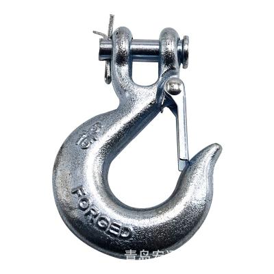 China High quality and durable heavy industry parts American style 331 downforged capstan capstan hook with safety latch, galvanizing for sale