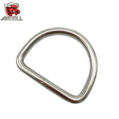 China Stainless Steel D-Ring D-Ring Forged Strap Ring Outdoor Play Equipment Seamless Welded Lifting Fittings Accessories for sale