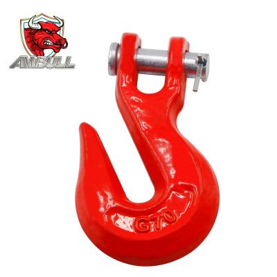 China Heavy Industry Hardware Rigging Drop Forged 330 Alloy Steel Carbon Steel G70 G43 Clevis Grab Hook for sale