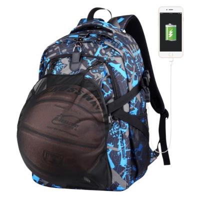 China Waterproof OEM Customized Team Basketball Backpack Sports Laptop Backpack With Shoes Company for sale