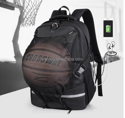 China With USB Portable Wholesale Lightweight Sports Football Basketball Backpack for sale