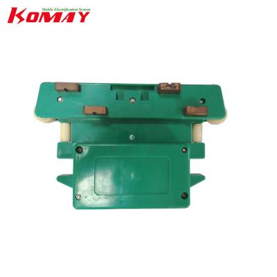 China Plastic & 4P-80A Carbon Brush Crane Current Collector For Crane Driver Bar for sale