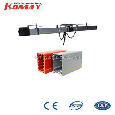 China Copper + PVC Conductor HFP52 4/7P Enclosed Rail System / Busbar System for sale