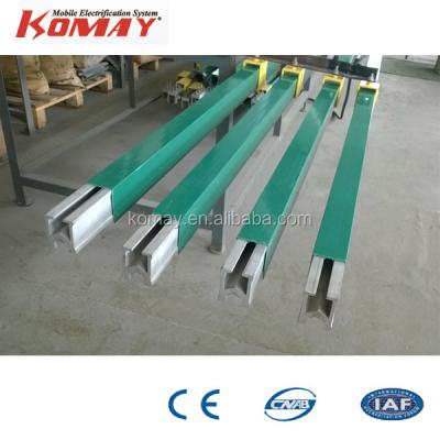 China Copper / Aluminum / Galvanized Steel KOMAY Single Pole Insulated Copper And Aluminum Conductor Rail For Crane for sale