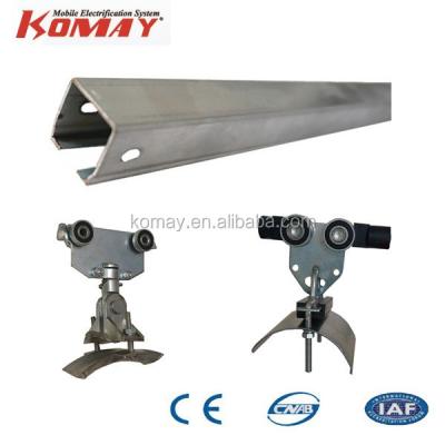 China Galvanized Steel KOMAY SYSTEM C-TRACK CABLE FSTOON C-RAIL / FESTON SYSTEM for sale