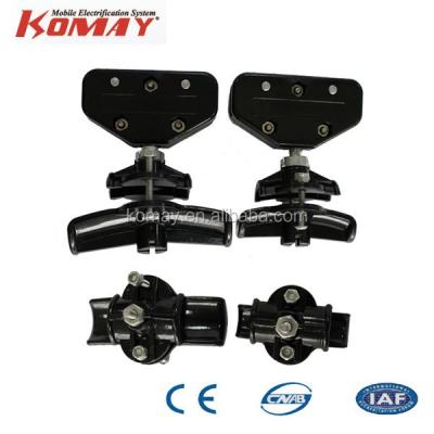 China KOMAY Power Wire Rope Trolley Overhead Wire Rope Cable Trolley For Power Supply for sale