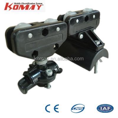 China Easy to Install KOMAY Wire Rope Festoon Cable Trolley for Crane and Crane for sale