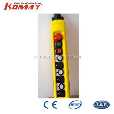 China KOMAY Universal Crane Pendant Control Station Industrial Rainproof for sale