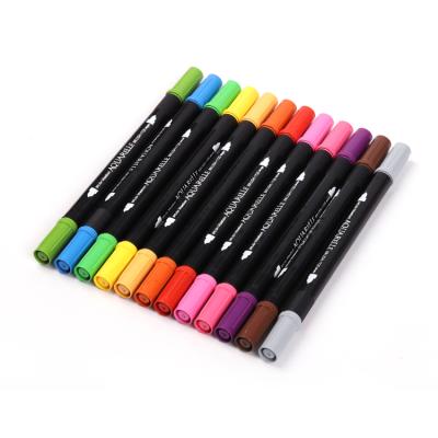 China Drawing & Hot Selling Double Tip Watercolor Brush Painting Pens, Multicolor Double Ended Washable Water Color Markers for sale