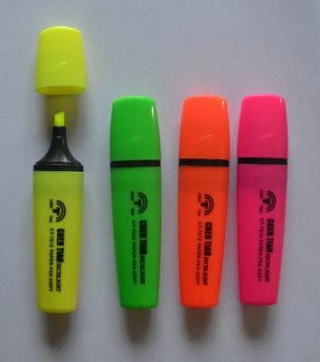 China office & School markers factory high quality school and office capacity highlighter flat pen directly supply large for sale