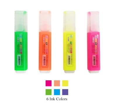 China office & School Markers Factory Supply High Quality School and Office Highlighter Bar Colored Pen Directly for sale