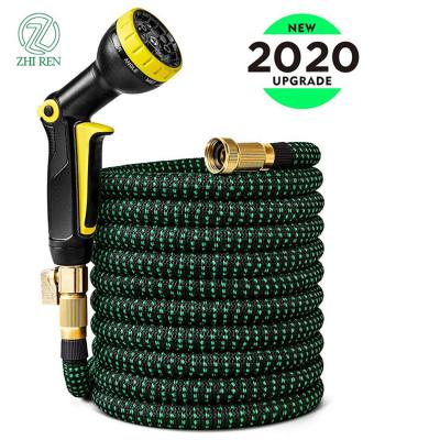 China Free Shipping USA Adjustable Expandable Water Hose Gun Magic High Pressure Car Wash Garden Hose for sale